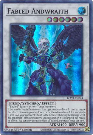 Fabled Andwraith BLVO-EN044 YuGiOh Blazing Vortex