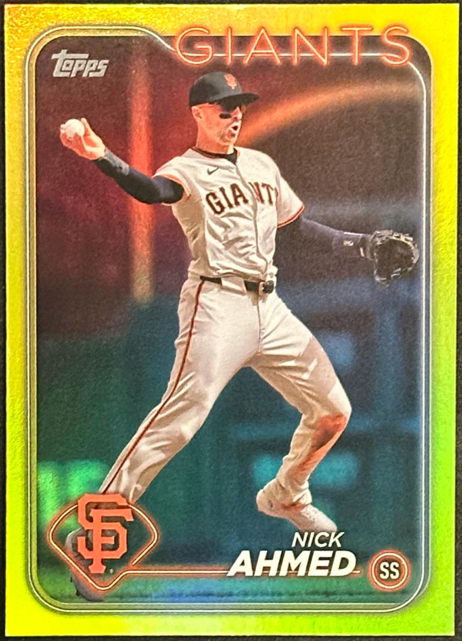 Nick Ahmed [Yellow Rainbow Foil] #US98