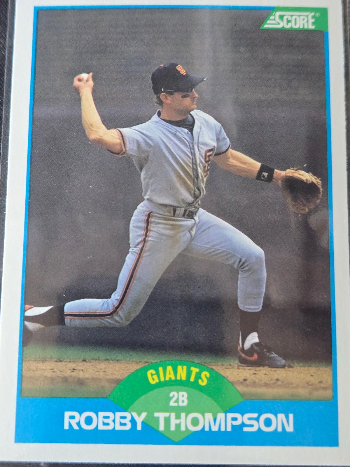 Robby Thompson #172 Baseball Cards 1989 Score