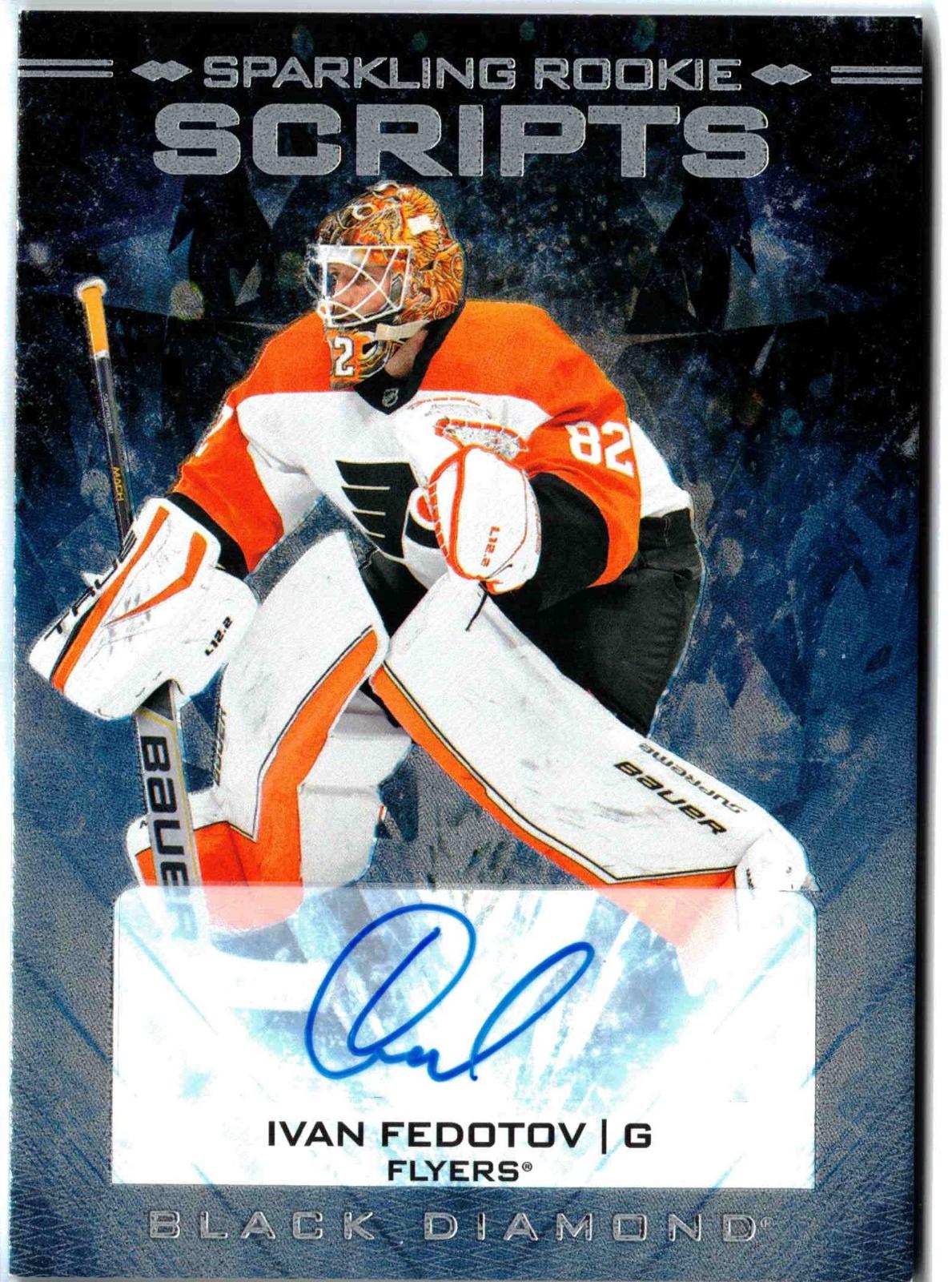 Ivan Fedotov #SRS-IF Hockey Cards 2024 Upper Deck Black Diamond Sparkling Rookie Scripts