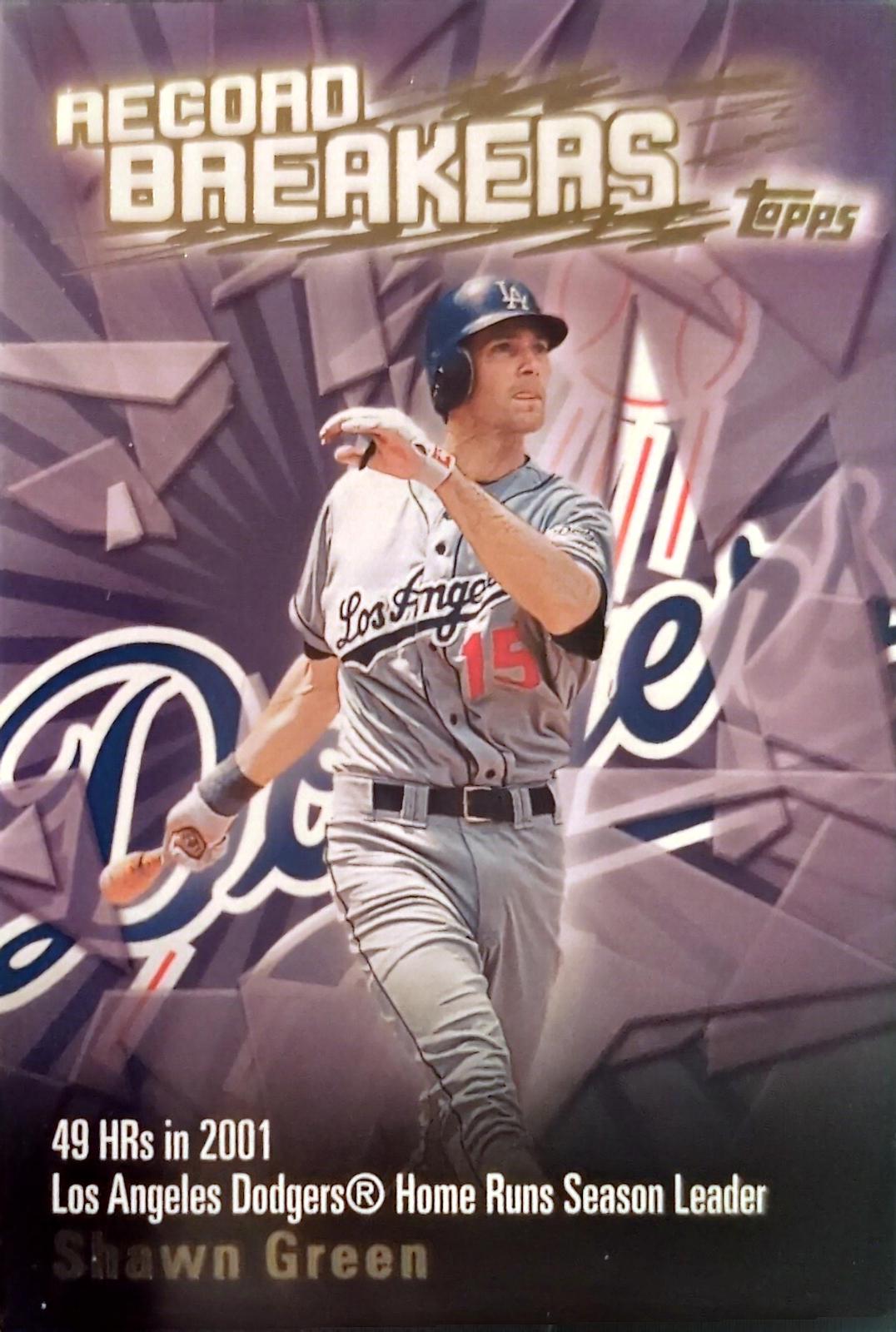 Shawn Green #RB-SG Baseball Cards 2003 Topps Record Breakers
