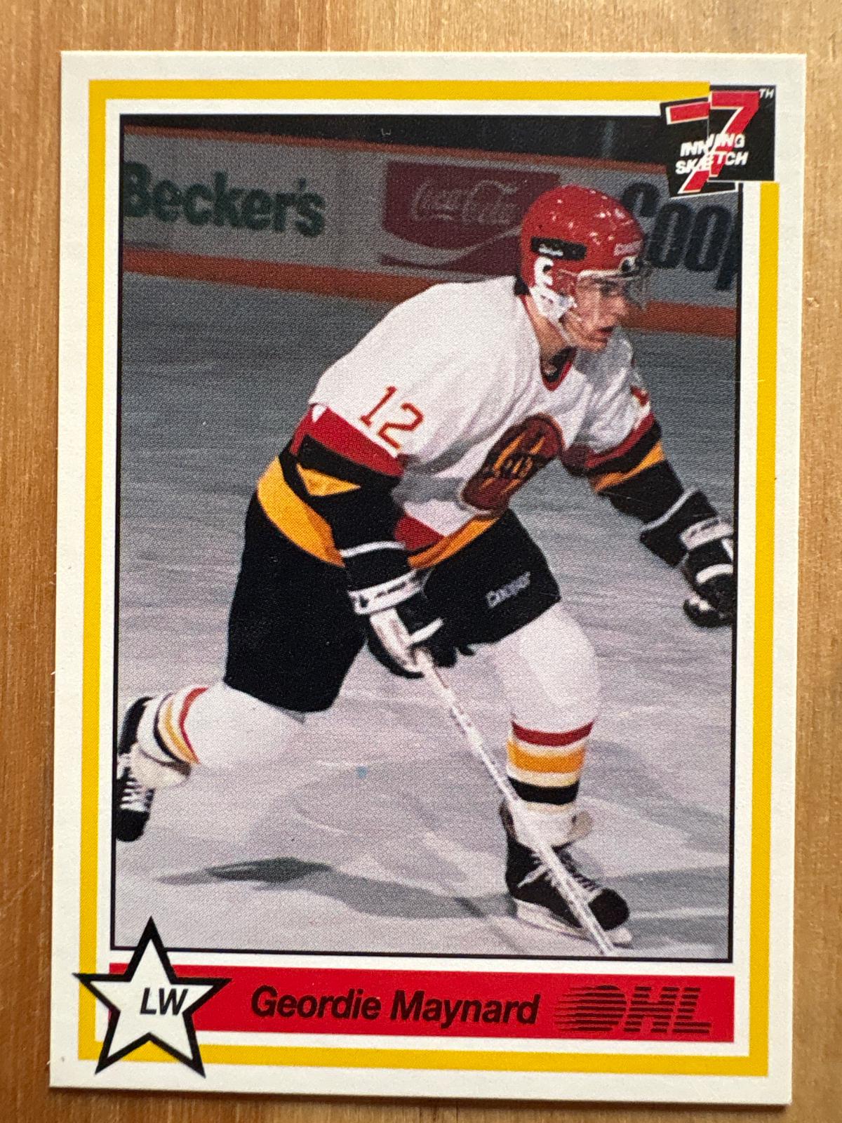 Geordie Maynard #288 1990 7th Inning Sketch Ohl Hockey