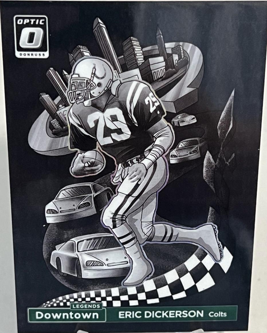 Eric Dickerson [Black Pandora] #7 Prices | 2024 Panini Donruss