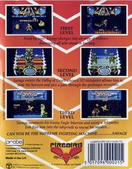 EU Back Cover | Savage Commodore 64
