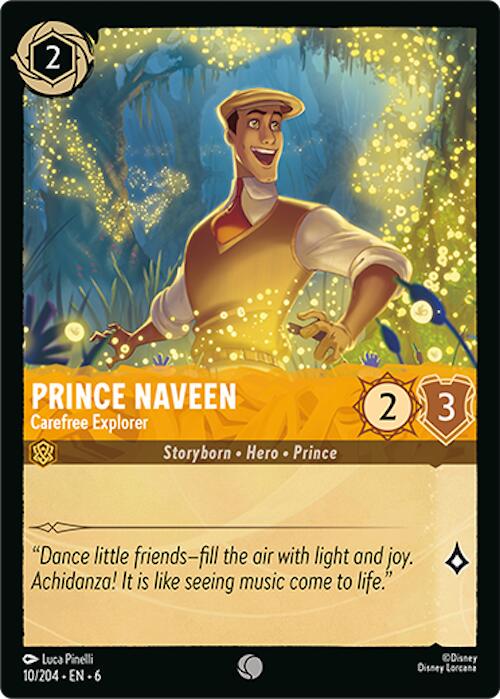 Prince Naveen - Carefree Explorer #10 Lorcana Azurite Sea
