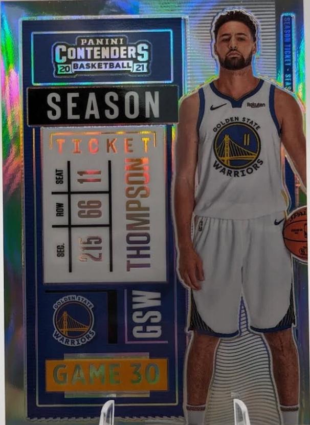 Klay Thompson #72V 2020 Panini Contenders Basketball