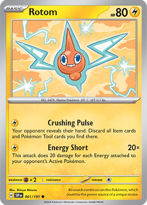 Rotom #61 Pokemon Surging Sparks