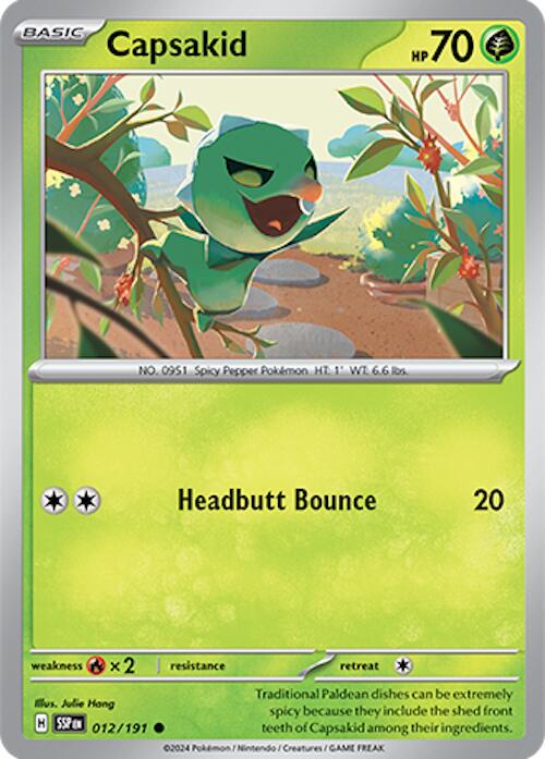 Capsakid #12 Pokemon Surging Sparks
