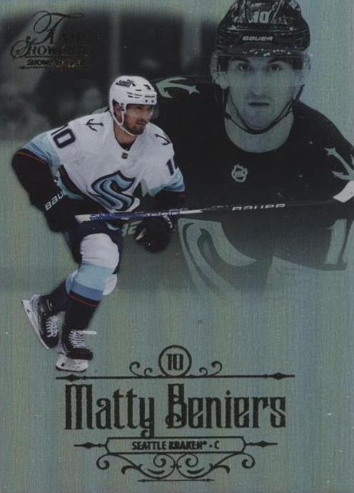 Matty Beniers #5 2023 Fleer Ultra Flair Showcase Showstopper Hockey
