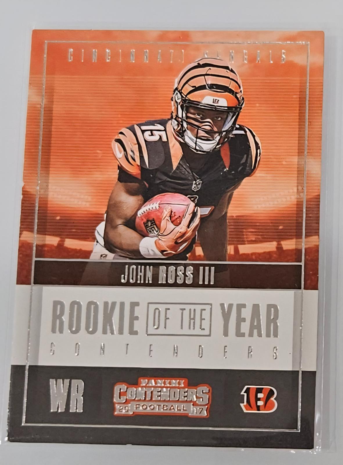 John Ross III #RY-20 2017 Panini Contenders Rookie Of The Year Football