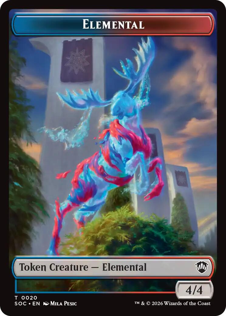 Elemental // Treasure Double-Sided Token #20
