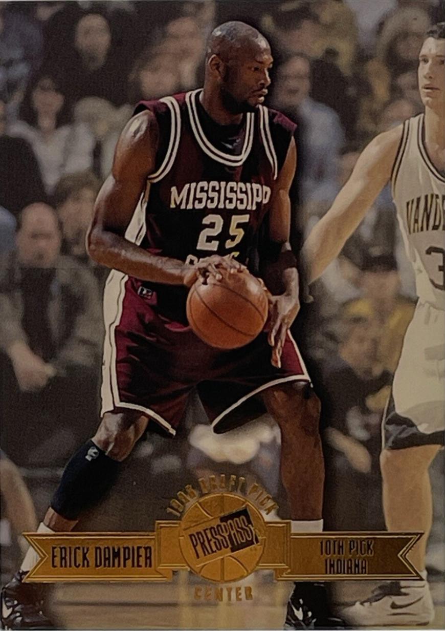 Erick Dampier #10 Basketball Cards 1996 Press Pass