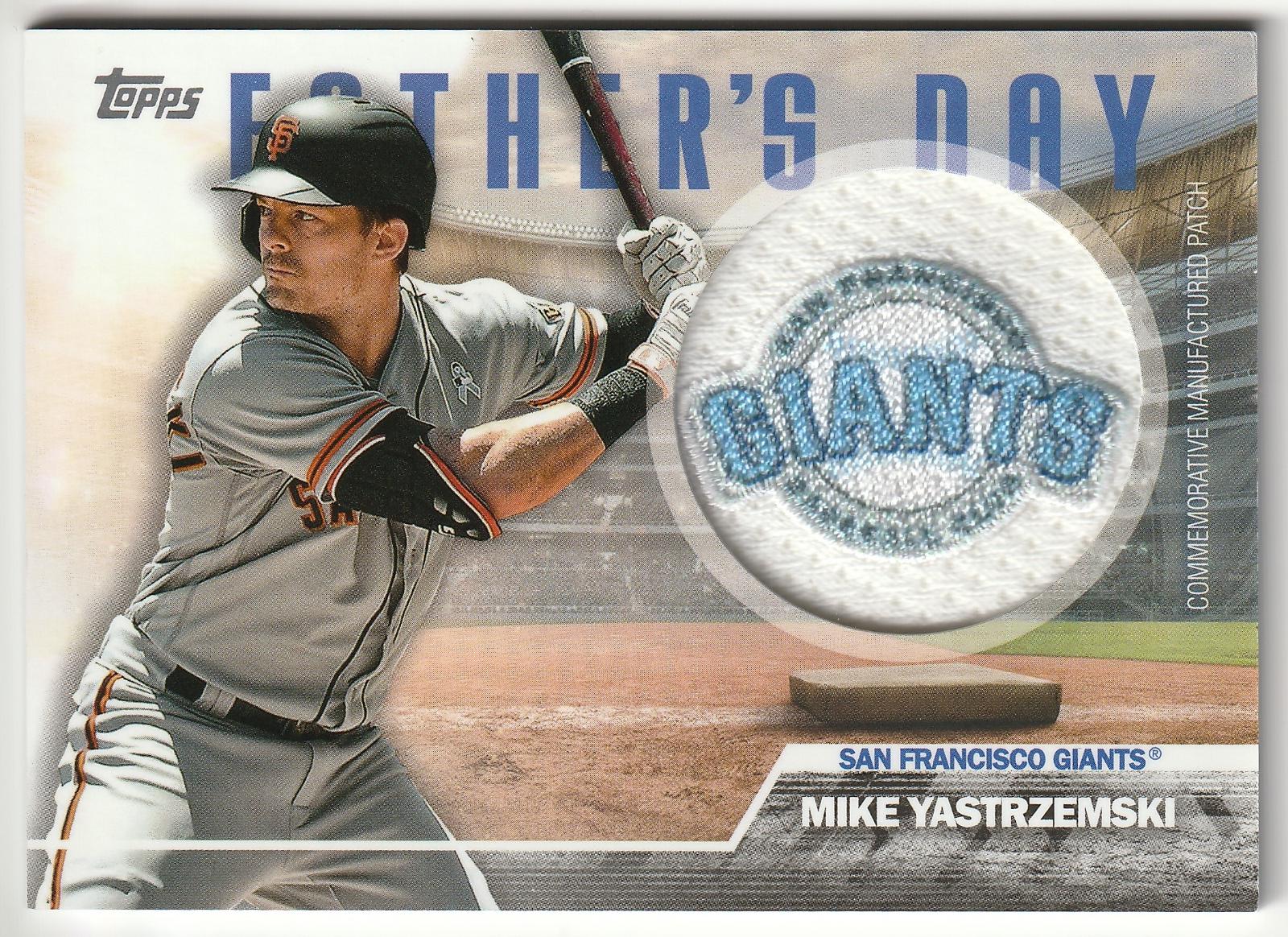 Mike Yastrzemski #FD-MY Baseball Cards 2023 Topps Father's Day Team Patch