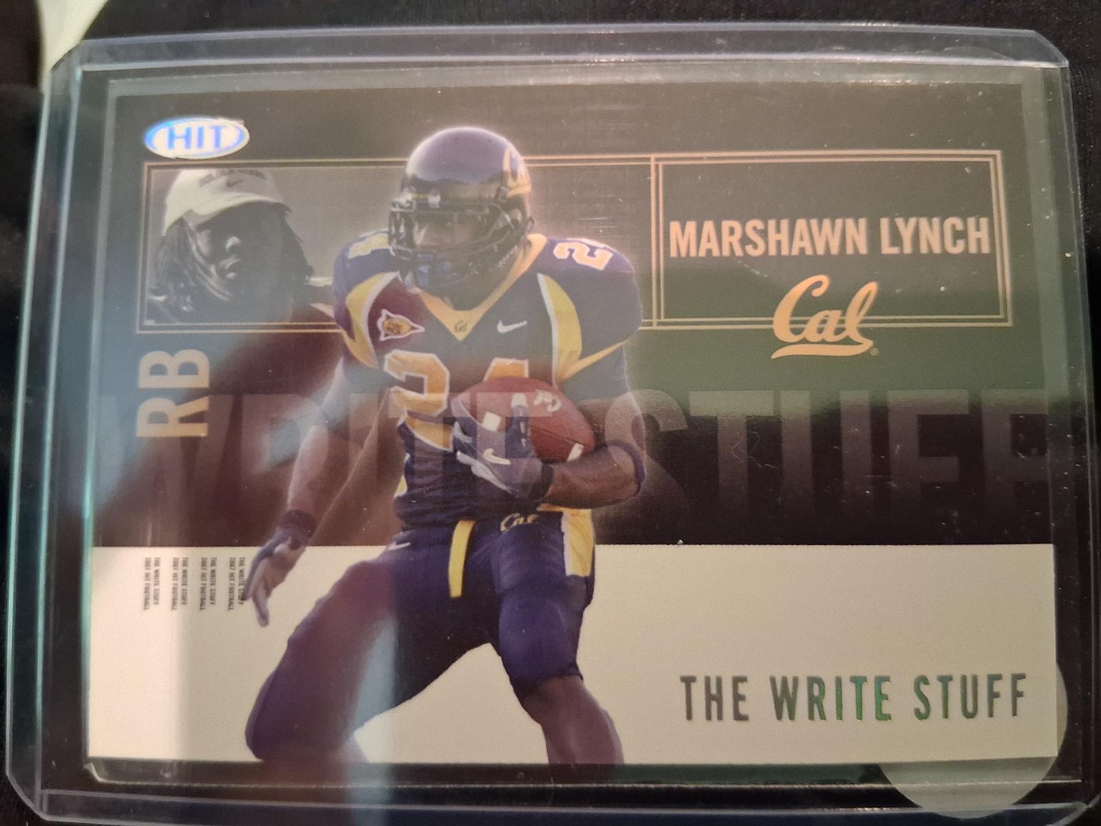Marshawn Lynch #7 2007 Sage Hit Football