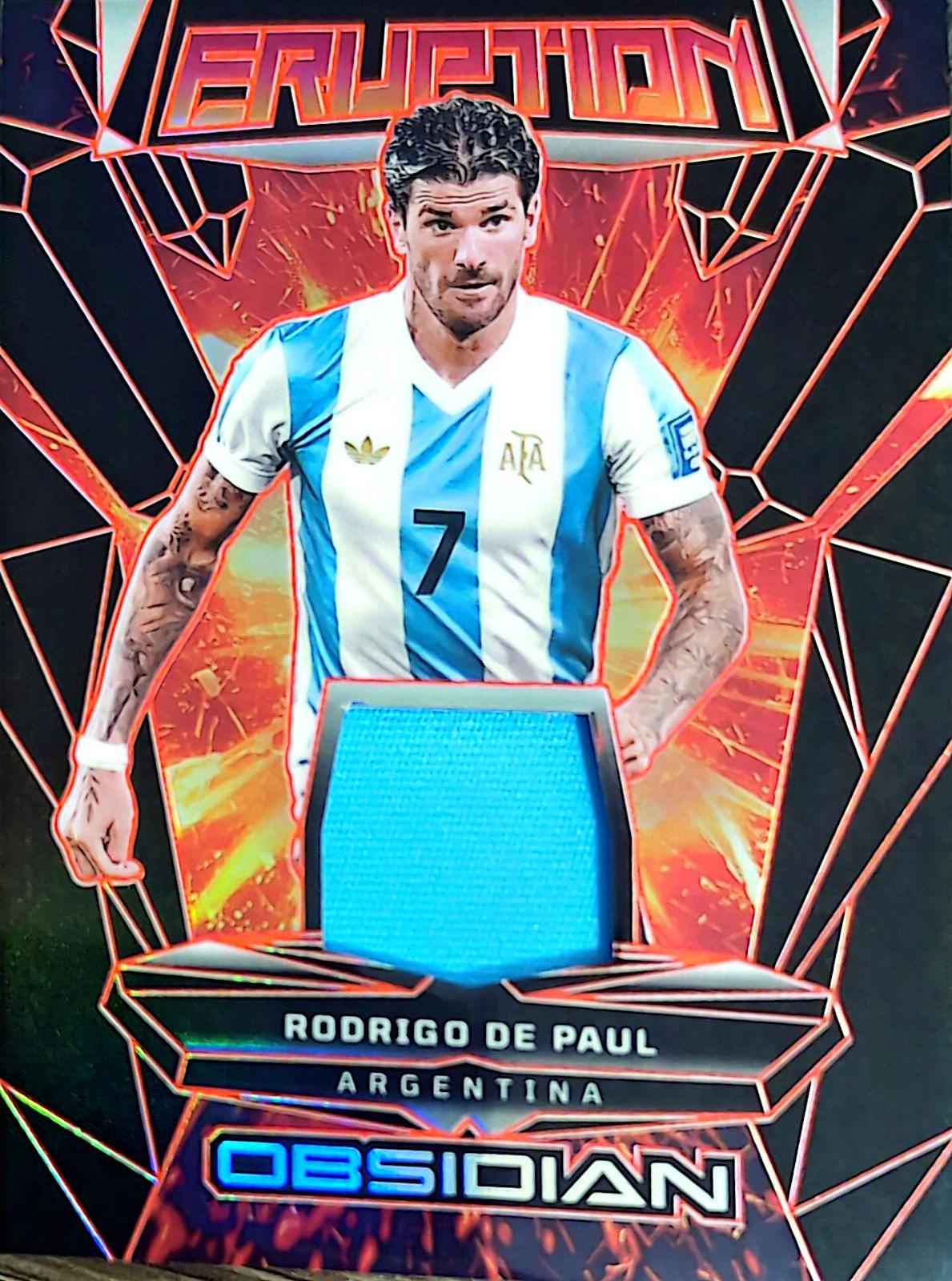 Rodrigo de Paul [Electric Etch Orange] #ER-RDP Prices | 2024 Panini ...