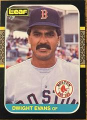 Dwight Evans #57 Baseball Cards 1987 Leaf Prices