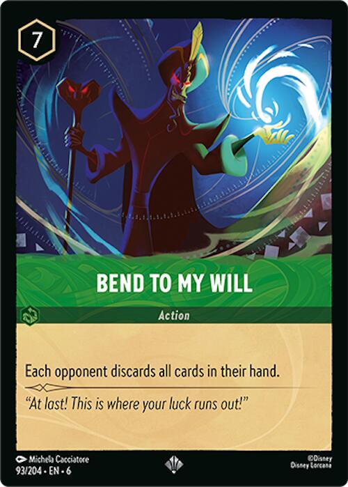 Bend to My Will #93 Lorcana Azurite Sea