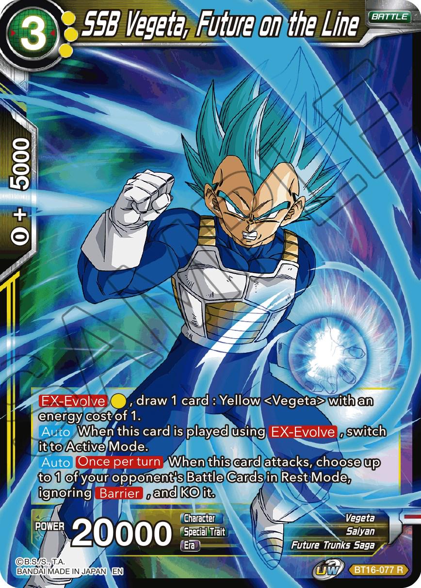 SSB Vegeta, Future on the Line BT16-077 Dragon Ball Super Realm of the Gods