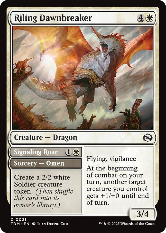 Riling Dawnbreaker #21 Magic Tarkir: Dragonstorm