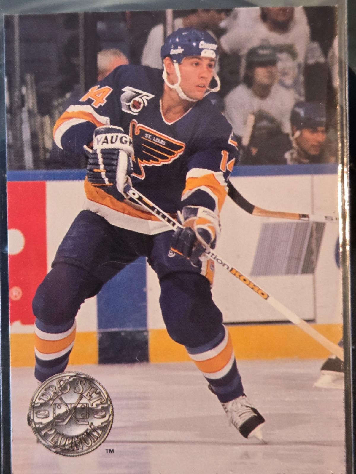 Paul Cavallini #224 Hockey Cards 1991 Pro Set Platinum