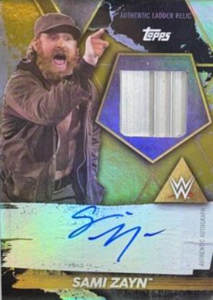 Sami Zayn #L-SZ Wrestling Cards 2020 Topps WWE Fully Loaded Autographed Ladder Relics