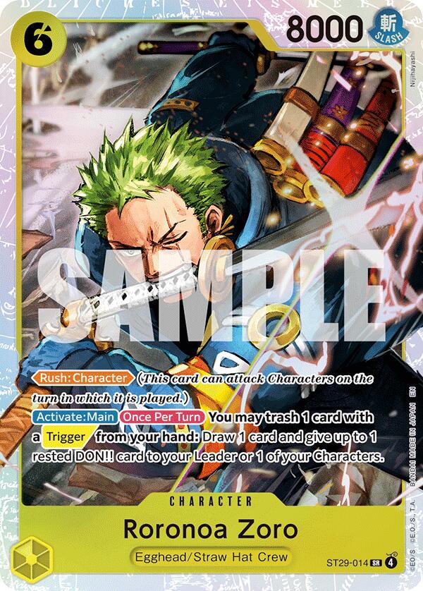 Roronoa Zoro ST29-014 Prices | One Piece Starter Deck 29: Egghead | One  Piece Cards