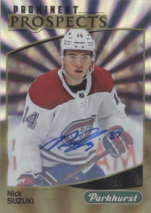 Nick Suzuki #PP-21 2019 Parkhurst Prominent Prospects Autographs Hockey