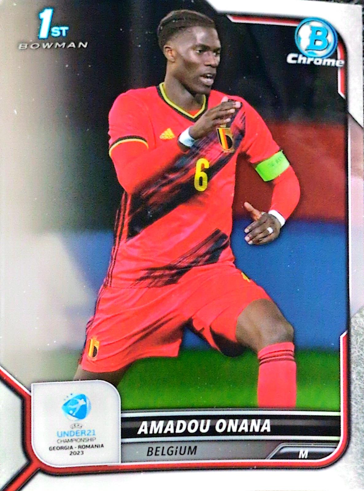 Amadou Onana #104 2022 Bowman Chrome Road To UEFA U21
