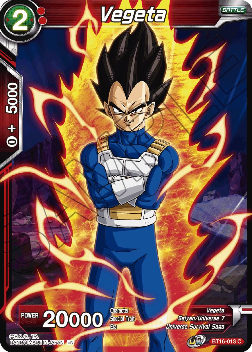 Vegeta BT16-013 Dragon Ball Super Realm of the Gods