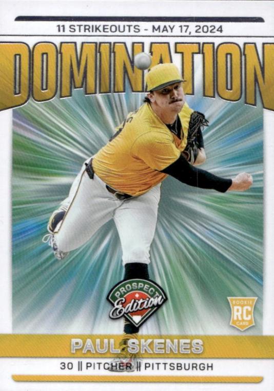 Paul Skenes #6 Prices | 2024 Panini Prospect Edition Domination