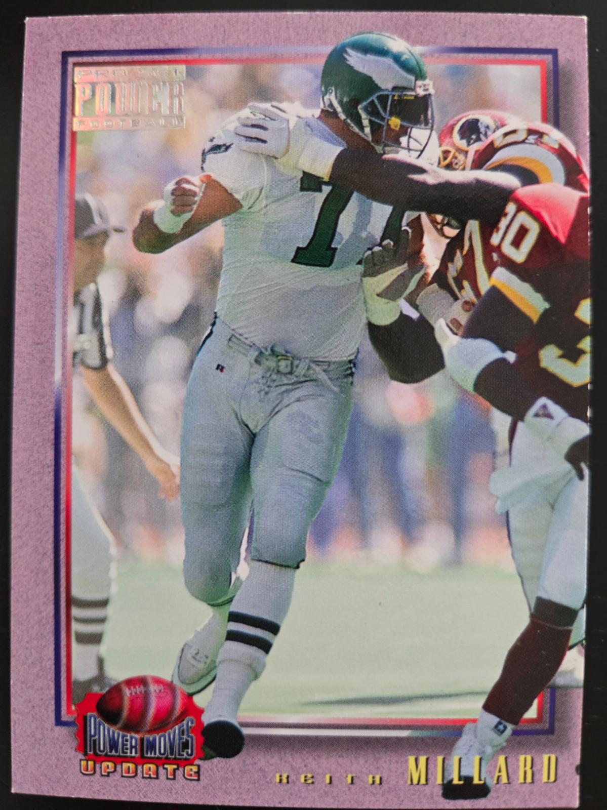 KEITH MILLARD #PMUD37 Football Cards 1993 Pro Set Power Update Moves