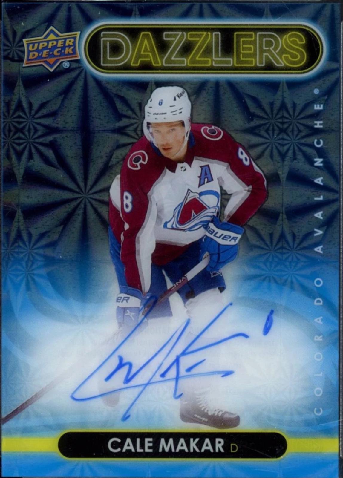 Cale Makar #DA-CA 2024-25 Upper Deck Clear Cut Hockey 2021-22 UD Dazzlers