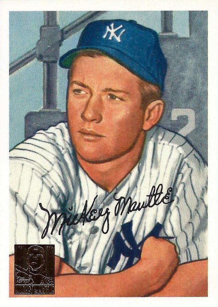 Mickey Mantle #20 Baseball Cards 1996 Bowman Mantle 1952 Reprint