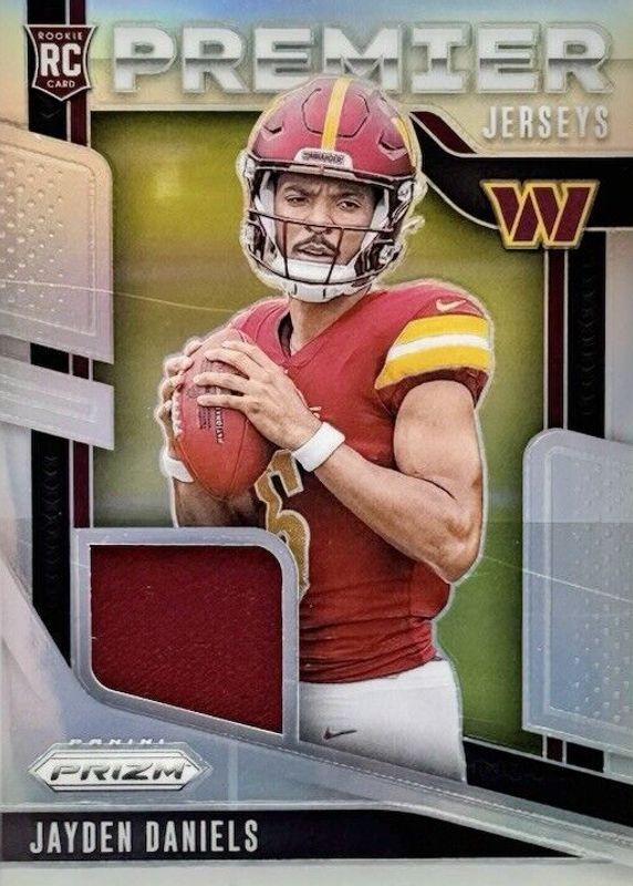 Jayden Daniels #PJ-JDS Football Cards 2024 Panini Prizm Premier Jersey