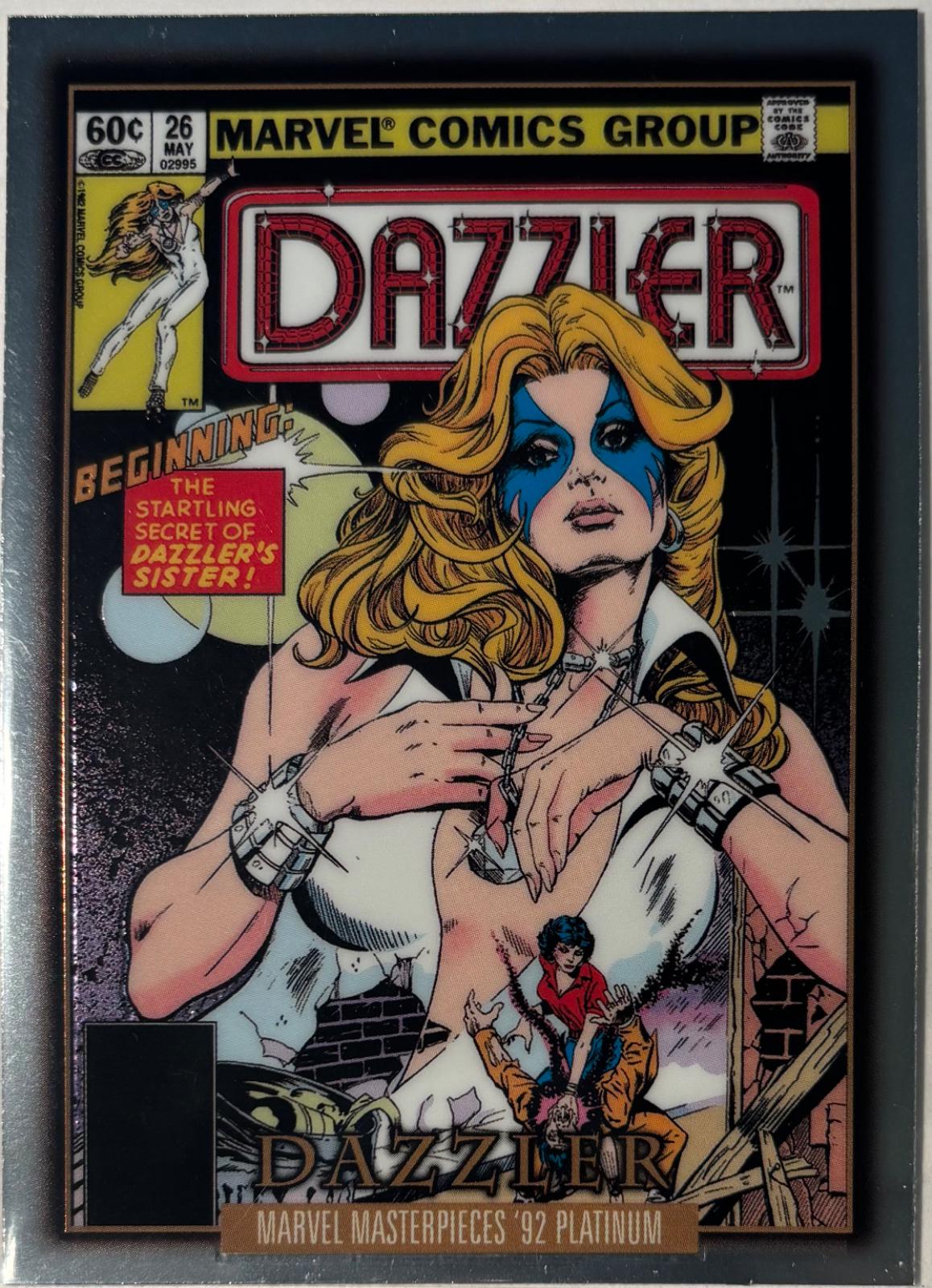 Dazzler 26 #FC-3 Marvel 2024 SkyBox Masterpieces ’92 Platinum Fantastic Cover