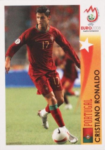 Cristiano Ronaldo #509 Soccer Cards 2008 Panini UEFA Euro Sticker