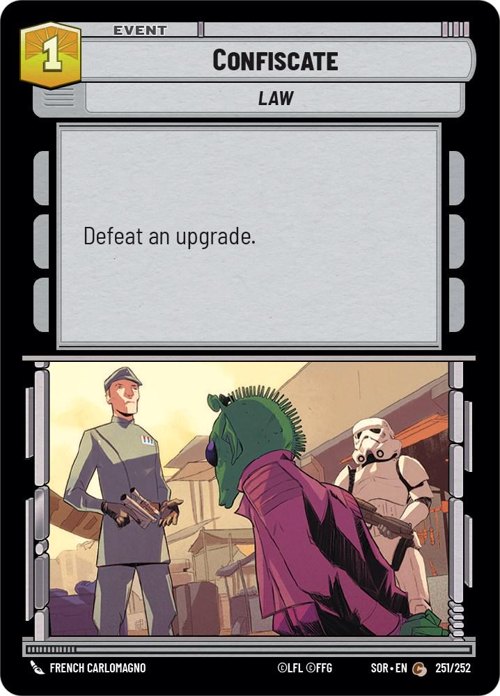 Confiscate #251 Star Wars Unlimited: Spark of Rebellion