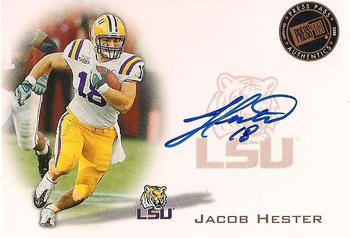 Jacob Hester #PPS-JH 2008 Press Pass Autograph Football