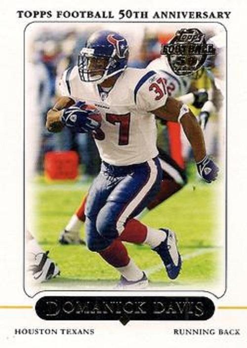 Domanick Davis #3 Football Cards 2005 Topps