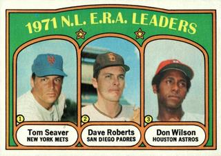 1971 N.L. E.R.A. Leaders