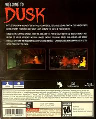Back Cover | Dusk Playstation 4