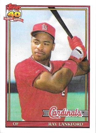 Ray Lankford #682 Baseball Cards 1991 Topps