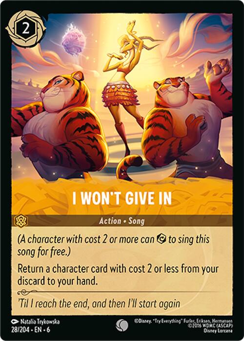 I Won't Give In #28 Lorcana Azurite Sea
