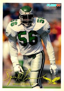 Byron Evans #24 1994 Fleer Shell Fact Football