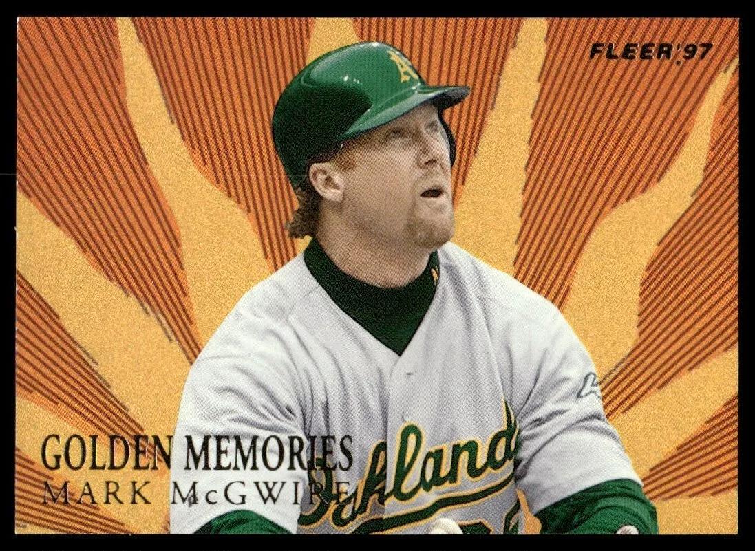 Mark McGwire #4 Baseball Cards 1997 Fleer Golden Memories