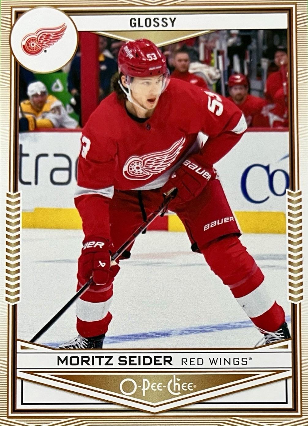 Moritz Seider #OPC-41 Hockey Cards 2024 Upper Deck OPC Glossy