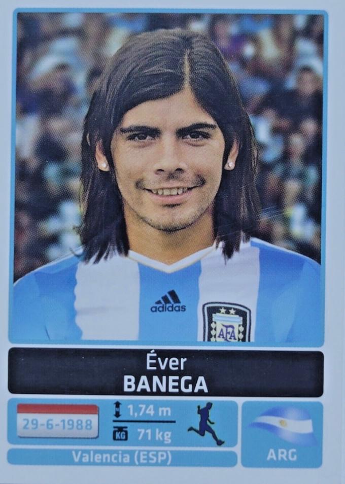Ever Banega #33 Soccer Cards 2011 Panini Copa America Argentina Sticker