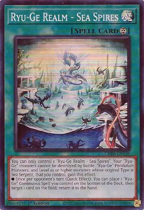 Ryu-Ge Realm - Sea Spires CRBR-EN038 YuGiOh Crossover Breakers