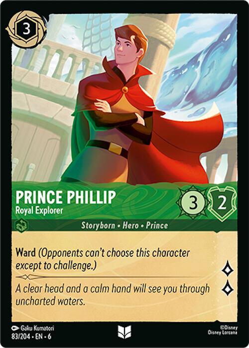 Prince Phillip - Royal Explorer #83 Lorcana Azurite Sea