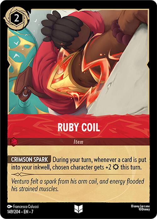 Ruby Coil #149 Lorcana Archazia's Island